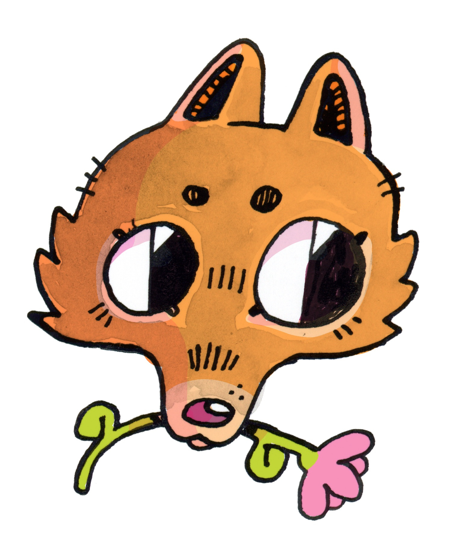 fox flower — illustration by Maya Babeanu